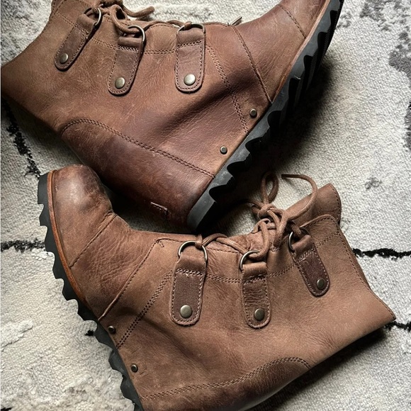 Sorel Joan Of Arctic Wedge 1 Boots Booties Women’s Sz 8 - Picture 5 of 9